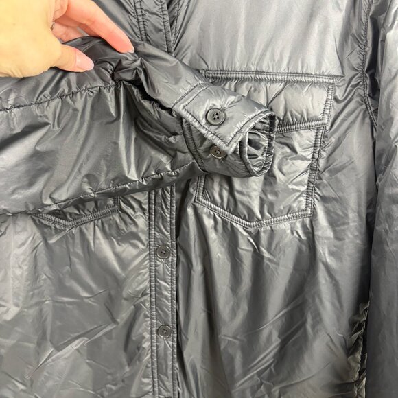 Wilfred Free Ganna Insulated Shirt Jacket | Black | XS (Oversized) - Picture 5 of 11